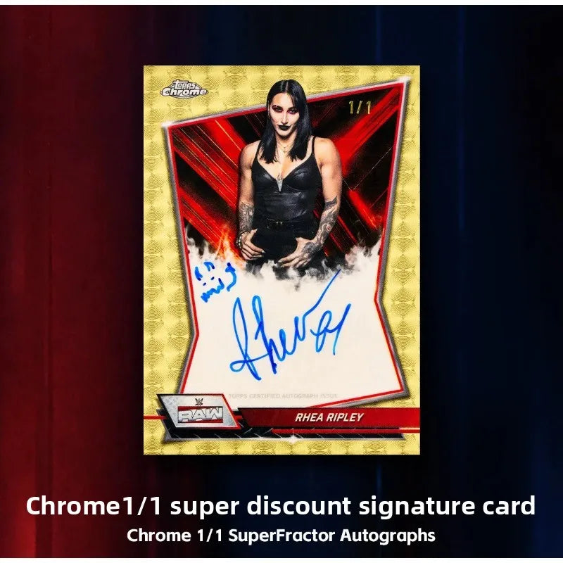 Chrome WWE Trading Cards Mega Box Genuine Collectible Mystery Box Hobby Gifts for Boys Girls Kids Birthday Christmas Presents