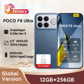POCO F8 Ultra Global Version Smartphone Snapdragon 8 Elite Gen 5 6500mAh Battery 100W HyperCharge 50MP 6.9" 120Hz Display NFC
