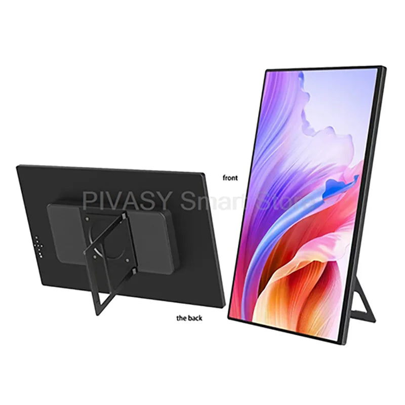 18.5 Inch Wireless/Wire Portable Monitor Smart Screen With 5GHz WiFi For Laptop Phone U Disk Video Playback Multi Screen Display