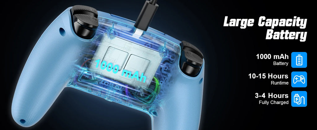 Gamepad For Playstation 5 Wireless Controller PS5/PC Console Gaming With Turbo Dual Sense Vibrate Programming RGB