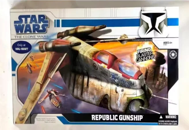 New Original Hasbro Star Wars THE CLONE WARS REPUBLIC GUNSHIP Action Figure Toys Gift Model