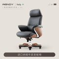 Italian Light Luxury Chiar Leather Boss Office Cowhide Comfortable President Chair Swivel Computer Silla Oficina Furniture