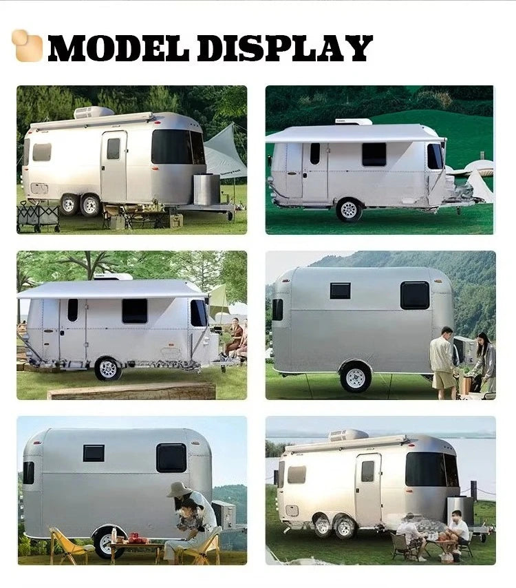 Customized 4x4 Offroad RV Camper Motorhome Caravan Trailer with Portable Toilet for Outdoor Camping Adventures