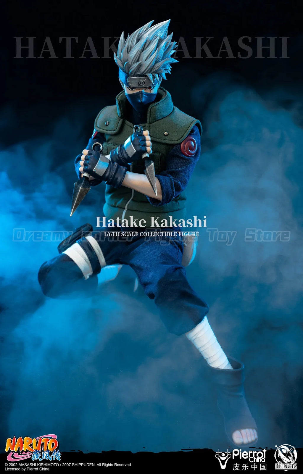 【In Stock】RocketToys ROC-004 NARUTO Shippuden Hatake Kakashi 1/6 Action Figure