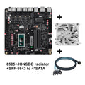 NAS Motherboard i5-12450H Pentium 8505 4*i226 Lan 6*SATA3.0 DDR5 Mini ITX Soft Router VPN Openwrt Micro Appliance DIY SFF-8643