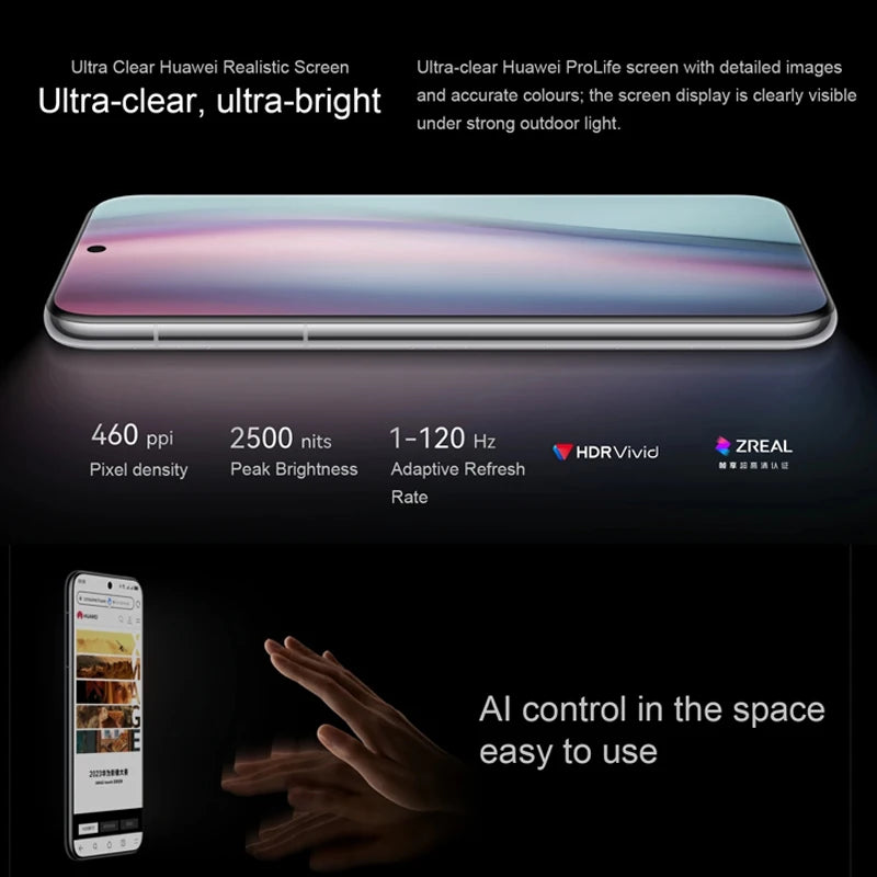 Origianl Huawei Pura 70 Pro+ Plus 5G Mobile Phone 6.8" Screen Kirin 9010 Octa Core HarmonyOS 4.2 Battery NFC Smartphone