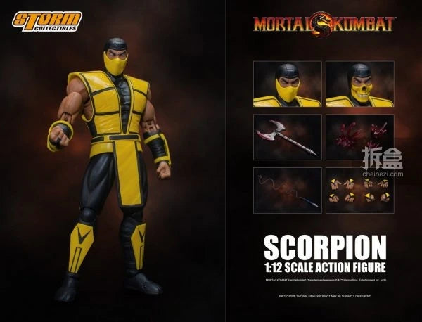 Storm Toys Genuine Mortal Kombat Series Sub Zero Scorpion Nightwolf Fighting Game Collection 1/12 Action Figures Model Toys