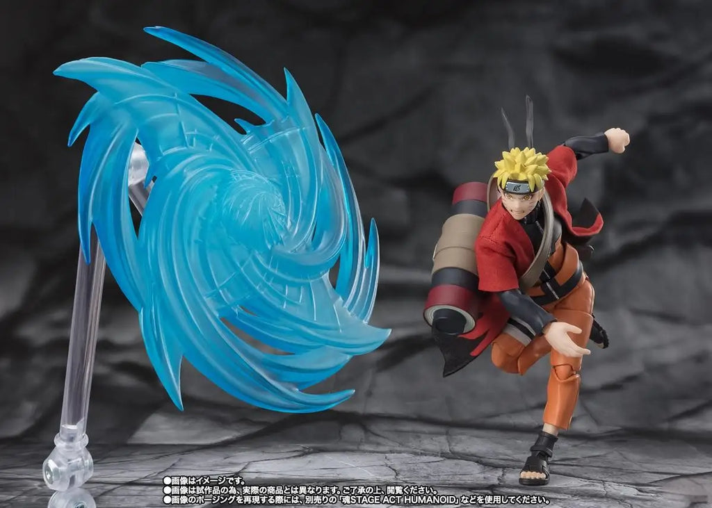 BANDAI Naruto Original Box Figure SHF Naruto Series Uzumaki Naruto [Sage Mode] Anime Peripheral Model Figure Collection Gifts