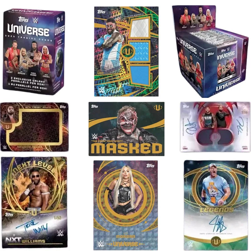 2025 Genuine Topps WWE Universe Hobby Universe Series Wrestling Collectible Trading Cards High Value Gift Box