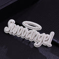 Provence Hip Hop Baguette Name Plate Pendant 925 Silver DEF/VS Lab diamonds 3D Letter Chain Pendant Rapper Jewelry Size Custom