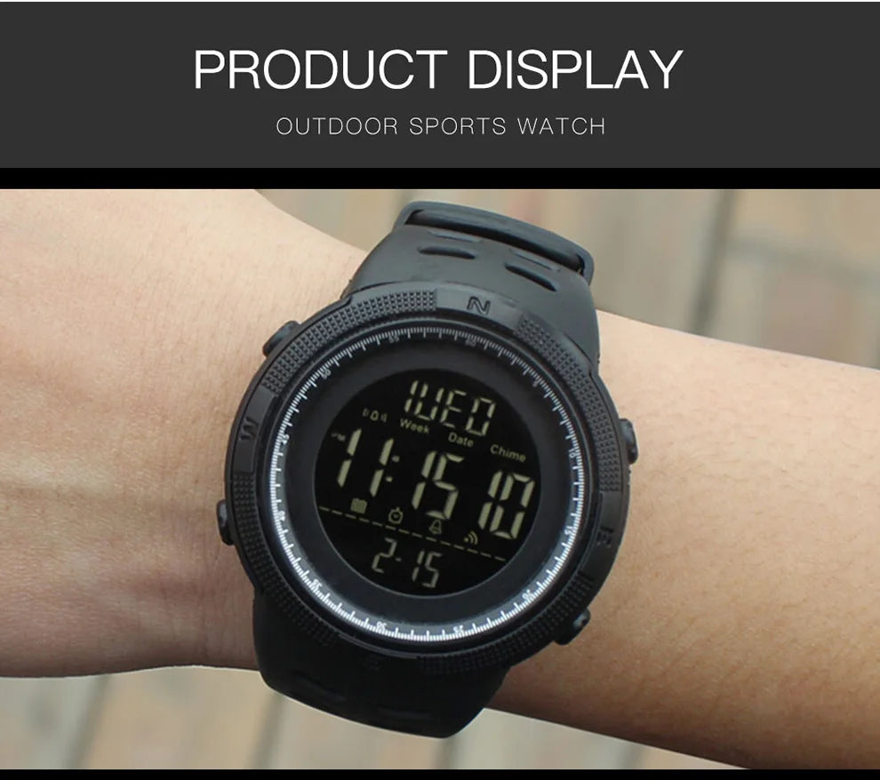 SKMEI 1251 Digital Watch for Men Waterproof Sports Electronic Countdown Mens Wristwatches Military Date Clock 1560 reloj hombre