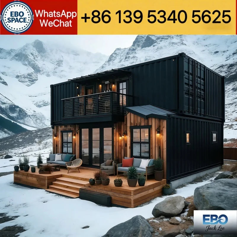 Made in China Customized Low-Cost Folding House Outdoor Garden Villa Container House with Shower and Kitchen