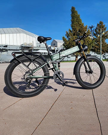 Electric Bike for Adults 1500W Peak 30 MPH E-Bike 65 Mile, 48V 20Ah Removable Battery, 26" Fat Tire Electric Dirt Bike, Full Sus