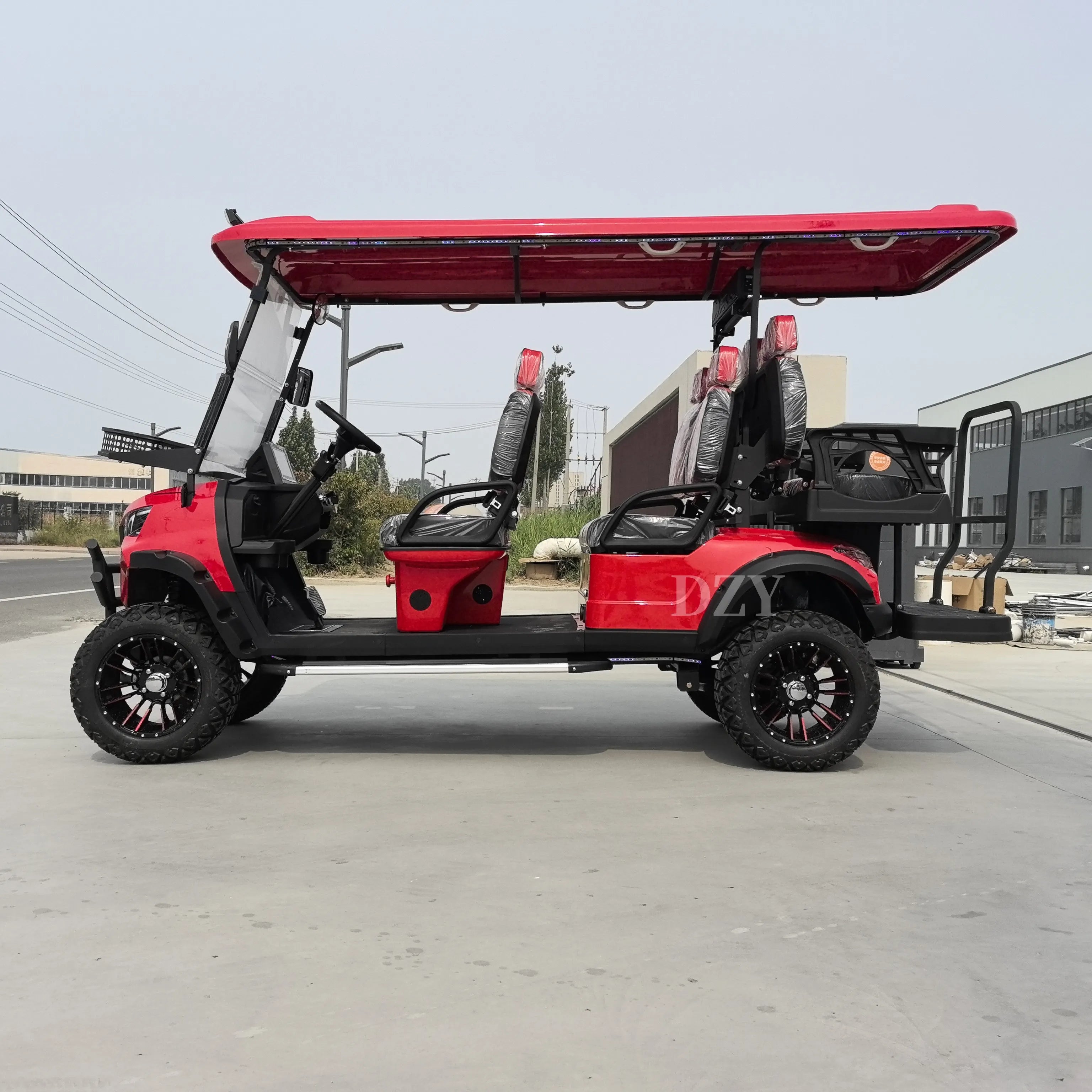 2026 electric golf cart OEM hunting carts new design customizable golf course cart luxury street legal electric sightseeing cart