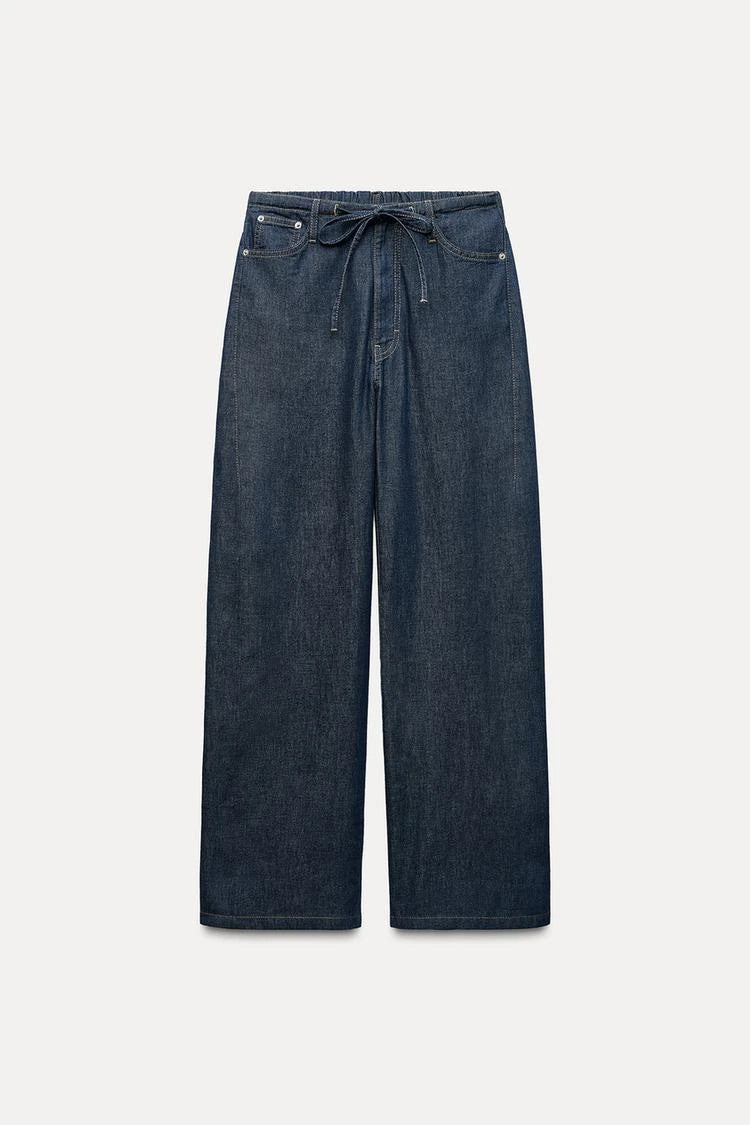 Spring New Women's Comfortable Slimming Straight Jeans High Waist Pants Durable Long Trousers Faionable Ladies Denim