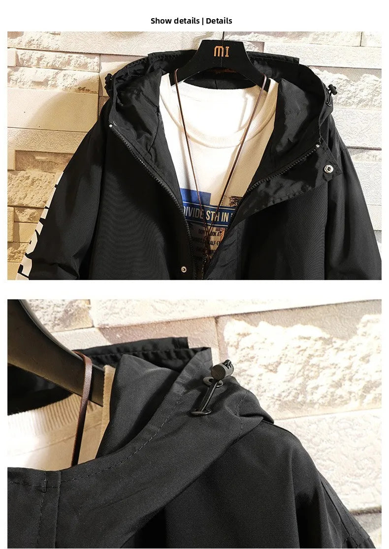 Tomorrow's Ark Game Doctor Blade Nearby Windbreaker Anime Mid-Length Jacket Unisex Youthful Polyester Fiber Zipper Closure