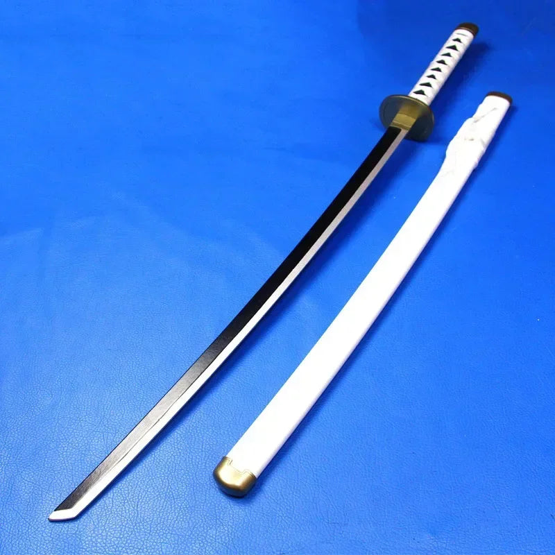 104cm Zoro Katana Sandai Kitetsu Sword Wooden Ninja Blade Anime Cosplay Prop Real Size Japanese Katana Samurai Sabre Kid Toy
