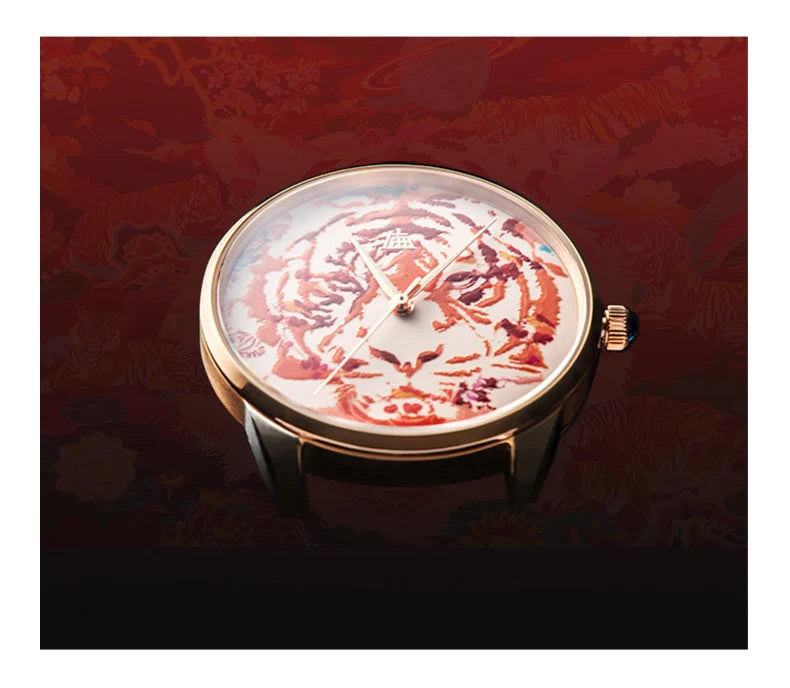 Shanghai Watch Men's Luminous Painted Mechanical Watch THE BUND Collection Automatic Watches Limited Edition Sapphire Watch 22LM