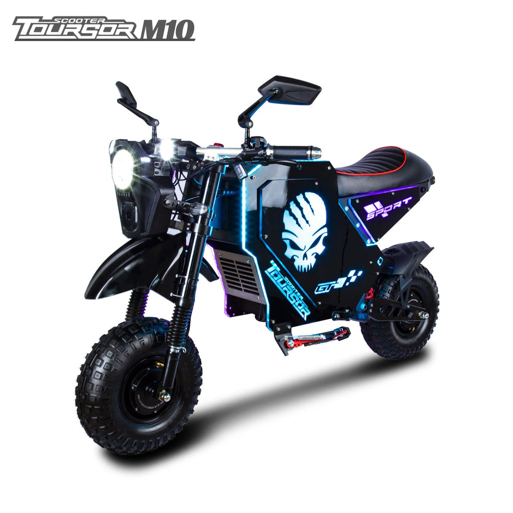 M10 dual-drive high-power electric off-road bike 10000W72V50AH 14-inch wide tire high-performance electric off-road motorcycle