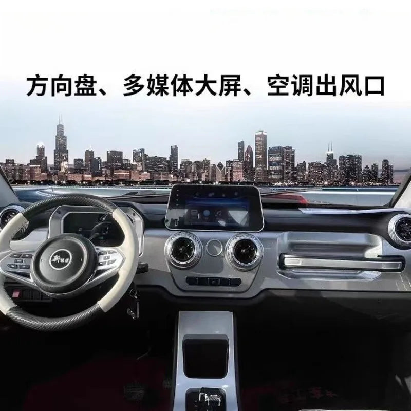 Electric pickup four-wheeler, new energy oil and electricity dual-purpose adult home off-road double-row pulling four-wheeler