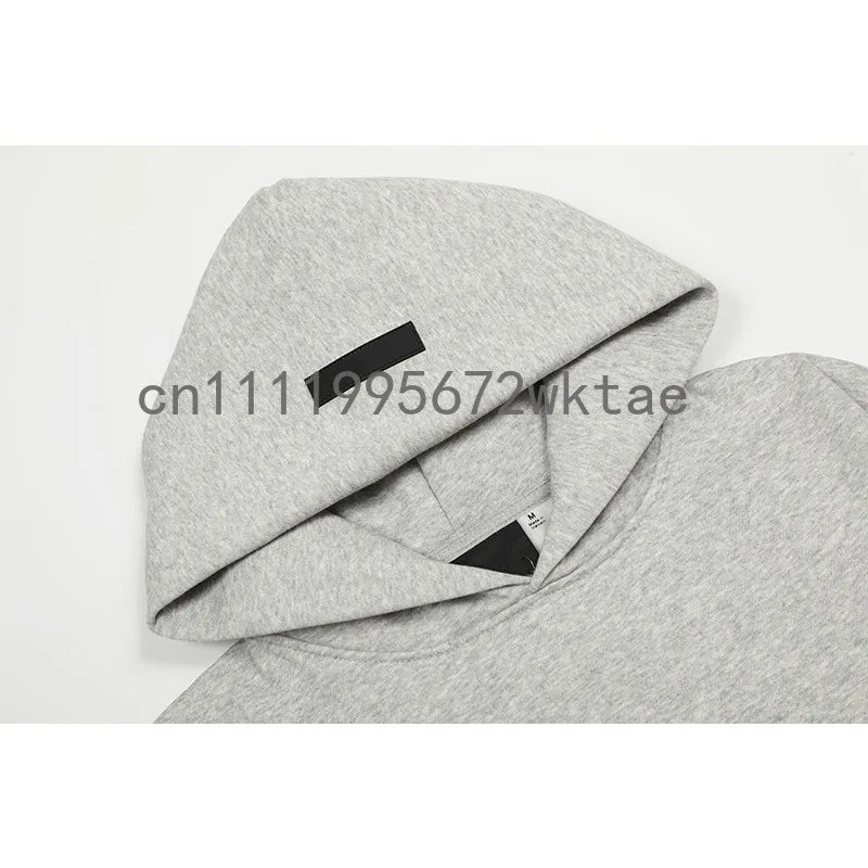 FW25 Double Line Jogging Set Men's Hoodies Luxury Design Front and Rear Silicone Letter Hoodies High Street Couple Pullover Set