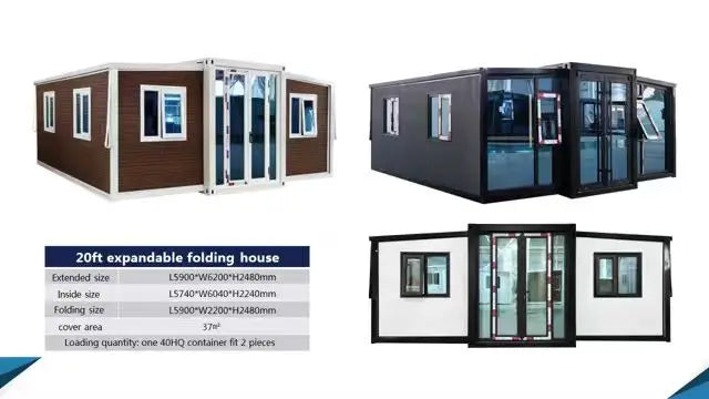 Wholesale China 20 FT 40 ft Movable Foldable House Prefab Collapsible Container Modular Homes Expandable Folding Container House