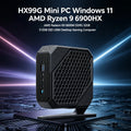 2023 Oushedi HX99G Mini PC Windows 11 AMD Ryzen 9 6900HX AMD Radeon RX 6600M DDR5 32GB 512GB SSD USB4 Desktop Gaming Computer