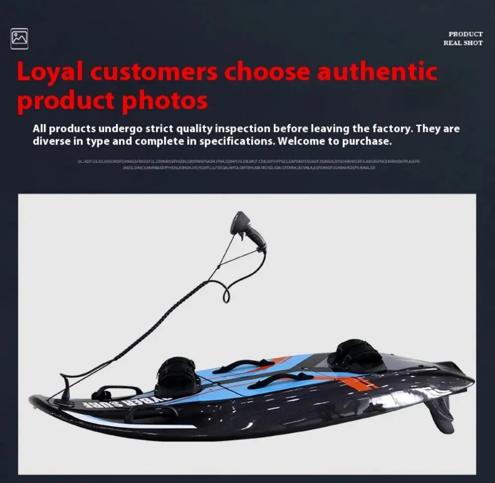 Carbon Fibre Powered Water Float Board Electric Surfboard Special Skateboard Electric Surfboard 15 KW Professional Carbon Fibre