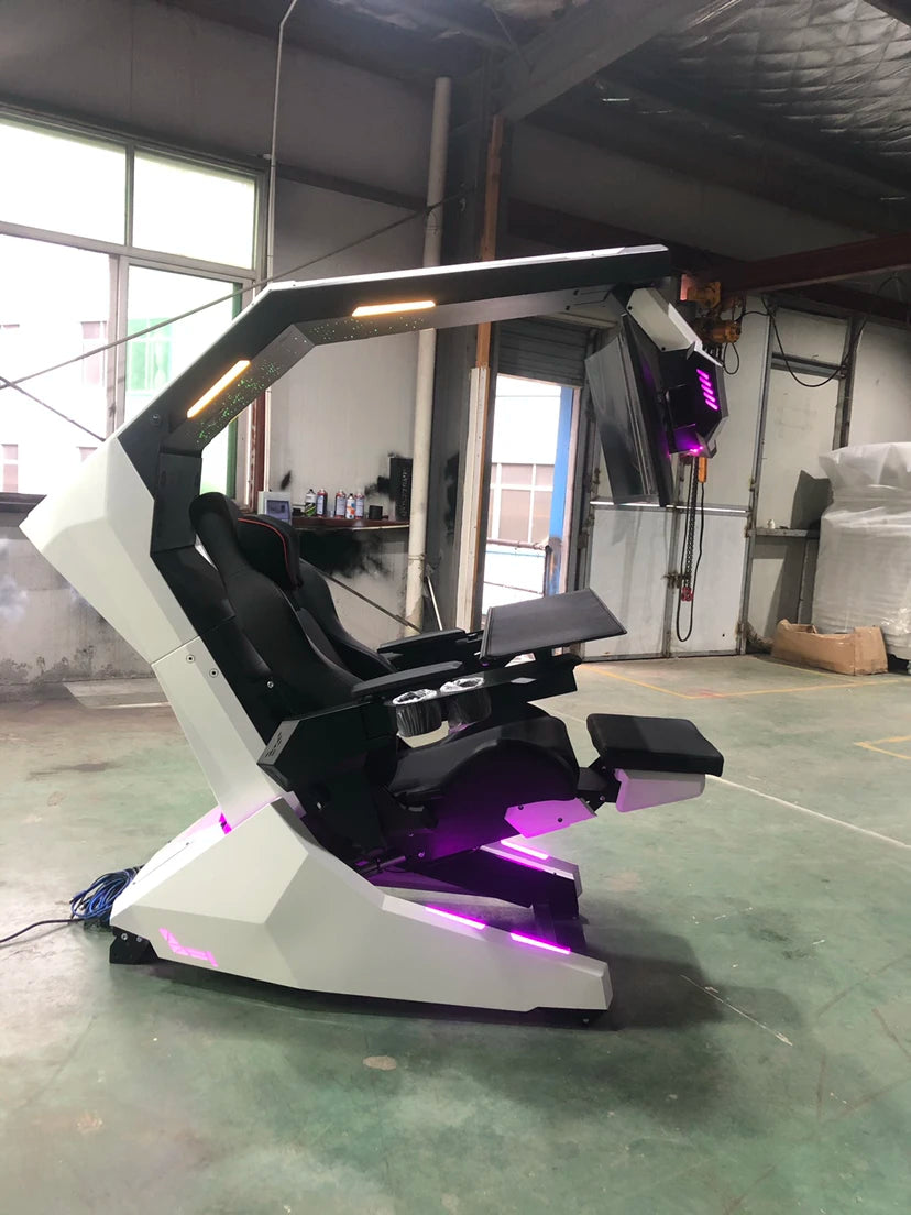 Imperator R1 Pro Recline zero Gravity Gaming Cockpit Massage Speaker Monitor Adjustable RGB Chair Workstation Computer Cockpit