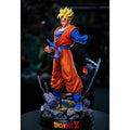 54cm Dragon Ball Figure Son Goku Future Can Emit Light Anime Collectible Model Resin Desktop Decorations Holiday Gifts Kids Toys