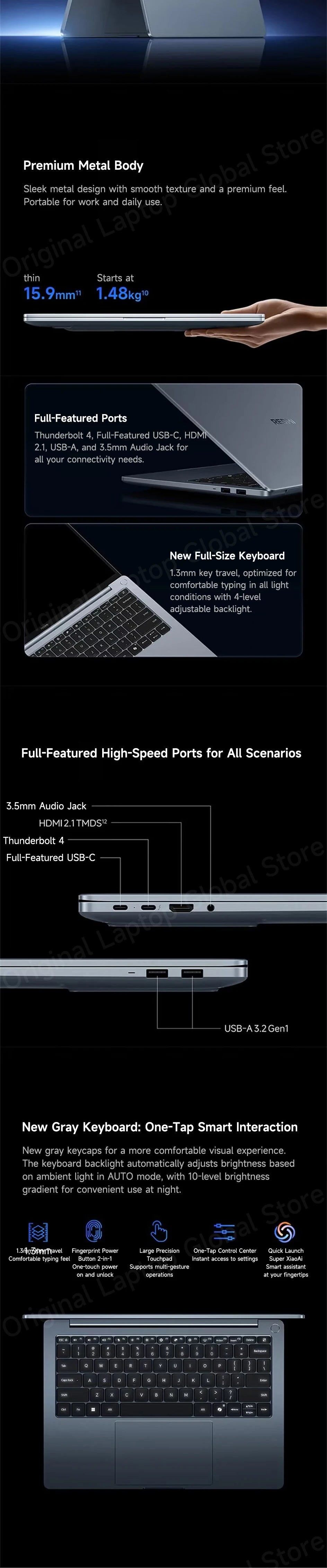 Xiaomi Redmi Book Pro 14 2026 14.6-inch 2.8K 120Hz 3rd Gen Intel® Core™ Ultra U5-325/U5-338H/X7-358H 24GB 1TB/32GB 1TB Laptop