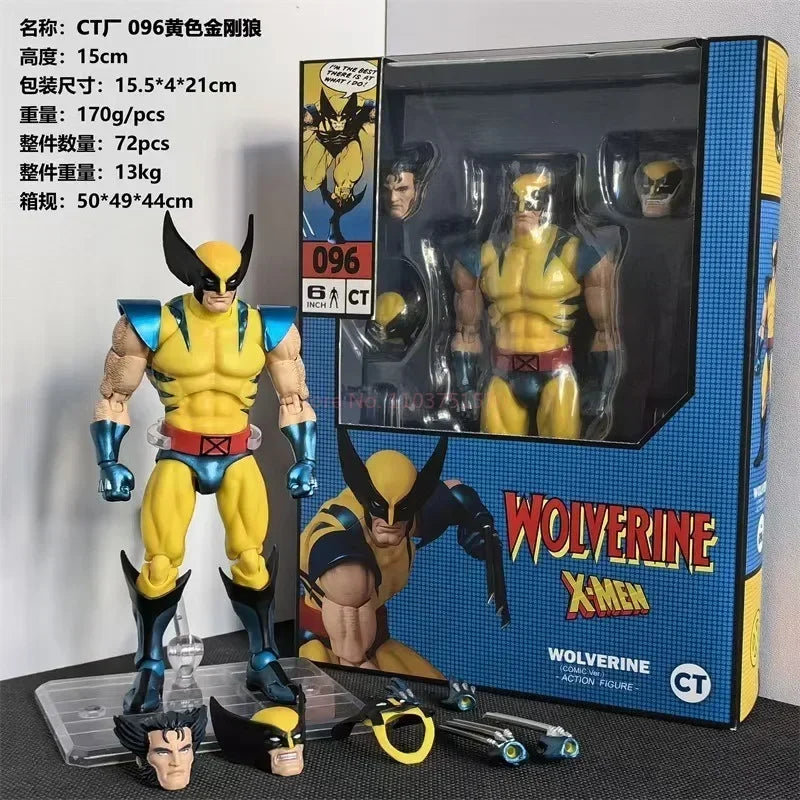 Hot Sale Ct Toys Mafex 096 138  Manga Version Wolverine Action Figure Ct Toys Logan Classic Battle Suit Marvel Mobile