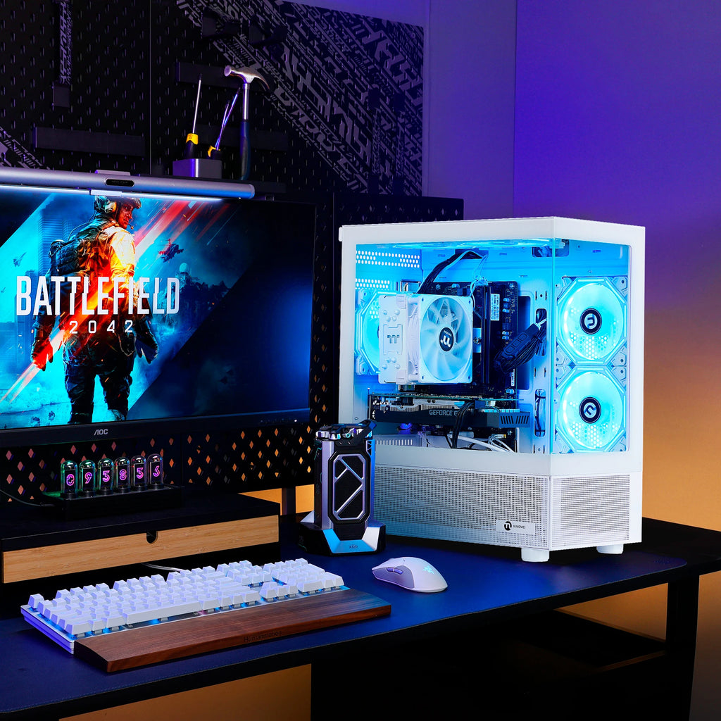 Ningmei Gaming PC AMD Ryzen 7 9700X NVIDIA RTX 5060 32GB RAM 1TB SSD Wifi PC Gaming Black