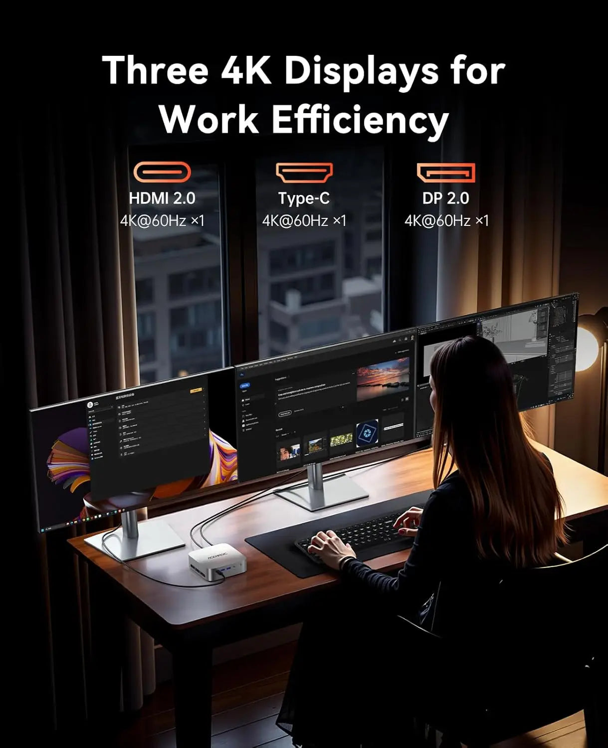 KAMRUI Mini PC AMD Ryzen7 6800H 32GB LPDDR5 512GB M.2 SSD up to 4.7GHz Dual Channel Desktop Gaming Computer WIFI6 BT5.2 Win11pro