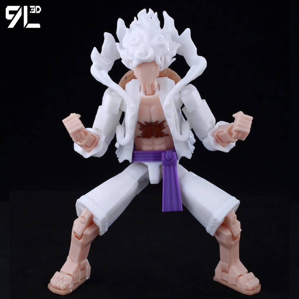 9L3D Printed Anime One Piece Naruto Demon Slayer Dummy13 Lucky T13 Movable Shapeshift Action Figures Mannequin Toys Collectors