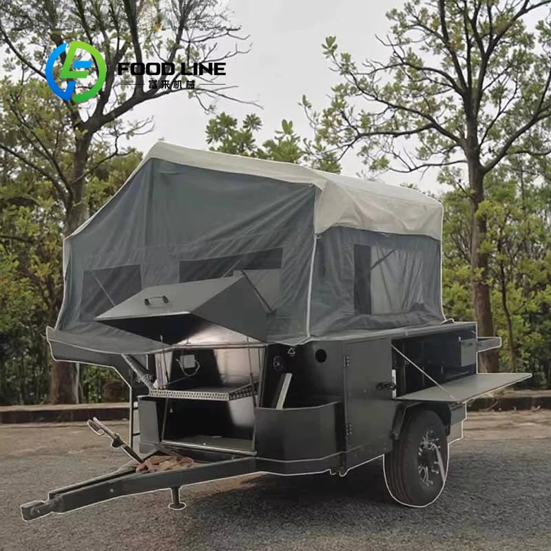 Customized 4x4 Offroad RV Camper Motorhome Caravan Trailer with Portable Toilet for Outdoor Camping Adventures