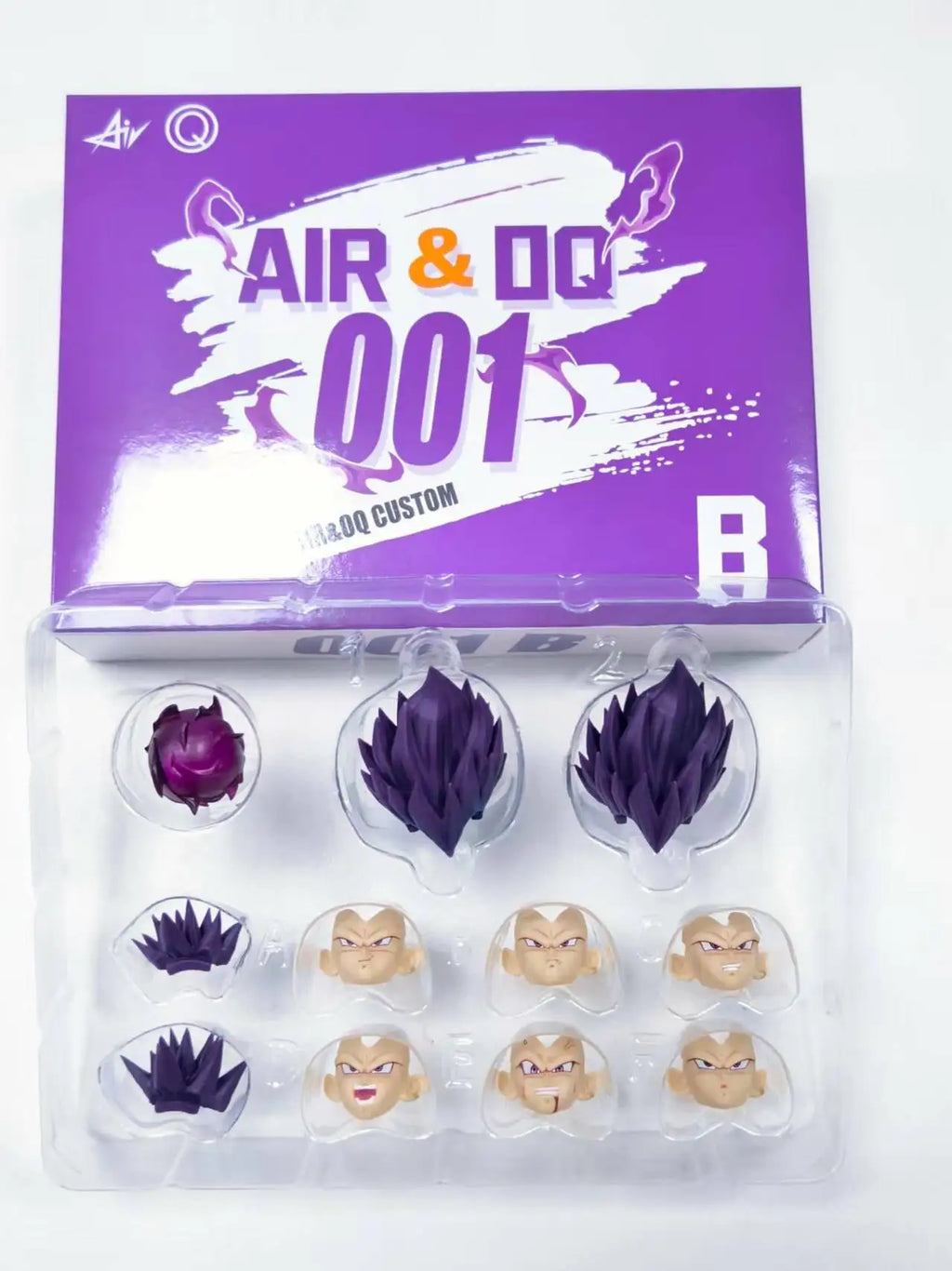 Air&OQ Studio Dragon Ball Z Shf Super Saiyan SSJ Majin Vegeta Custom Heads Head Accessories Action Figures Air&OQ001 A B C Toys