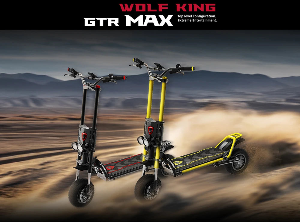 Original Newest Kaabo Wolf King GTR Max 72V 40Ah Battery 72V 100A 2-in-1 FOC Controller TFT display IPX7 Kaabo Electric Scooter