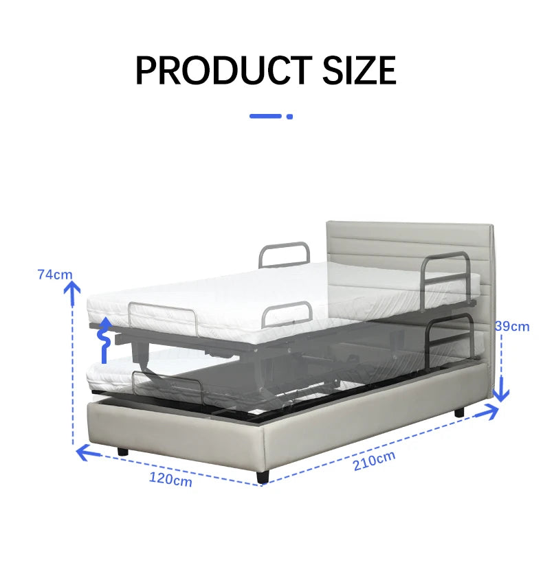 Quiet And Comfortable Electric Intelligent Adjustable Bed, Provide Comfortable Sleep Guarantee For People Who Often Stay Up Late