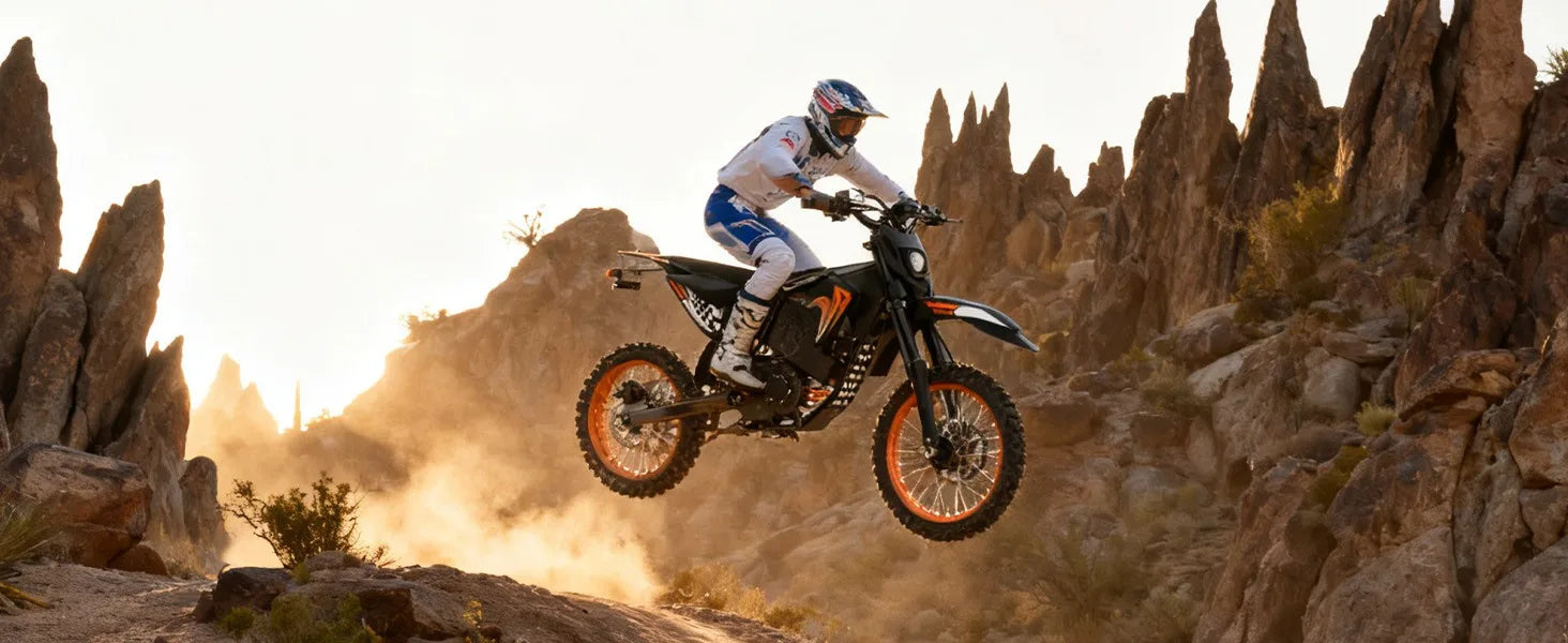 Fat E-Bike 60V 28Ah Off-Road E-Motorcycle 50 MPH 4000W Electric Dirt Bike US