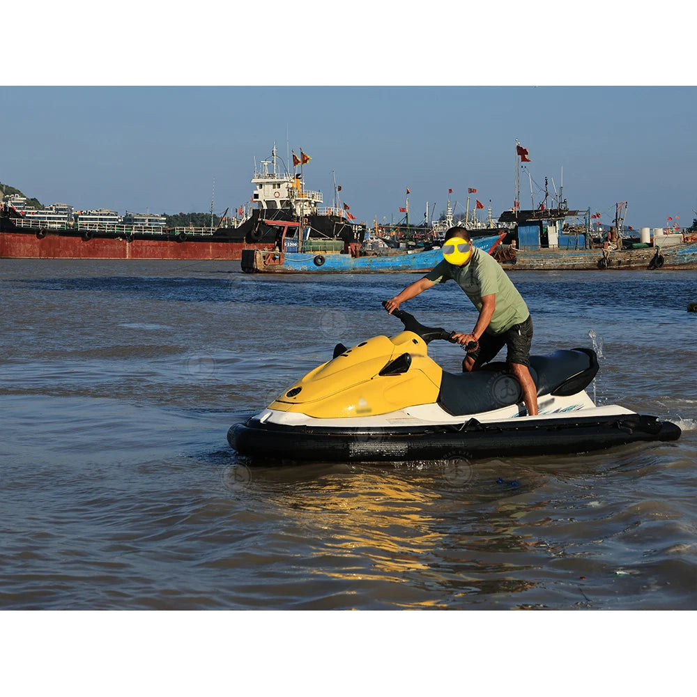 Remote Control Electric Motorized Inflatable Jet Ski Boat Water Floating Motor Boat with Electric Underwater Scooter