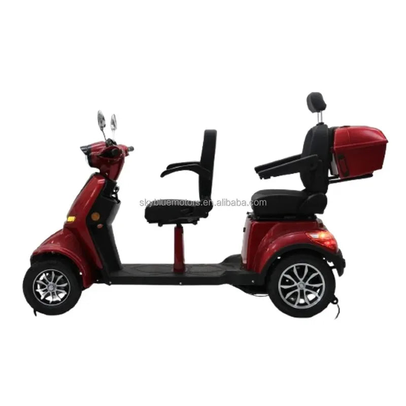 New Den Two Seat Four-Whee Electric Mobility Scooter Travel Together with 60V20AH Lithium Battery for the Eld