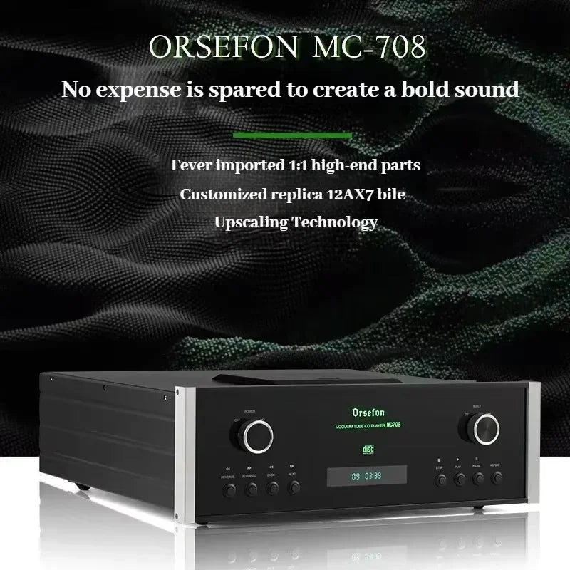 1:1 Clone Mcintosh MC708 CD Player Pure Bile Vacuum Tube 12AX7 HiFi PCM1794 Lossless Dual Decoding RCA/XLR Output