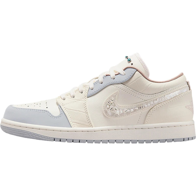 Nike genuine Air Jordan 1 Low Women's Durable Sports Shoes IH7323-100