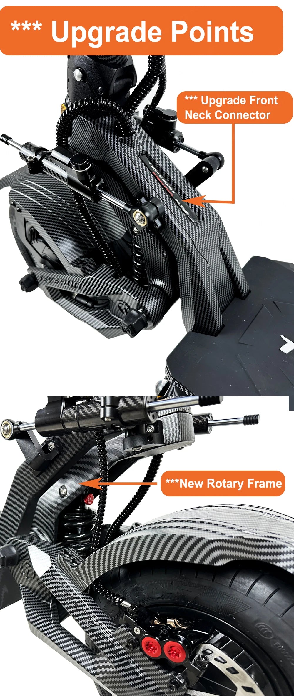 Original Teverun Fighter 7260R 72V 60Ah V4 Peak Power 15000W Motor With GPS PKE Max Speed 120KM/H n Electric Scooter