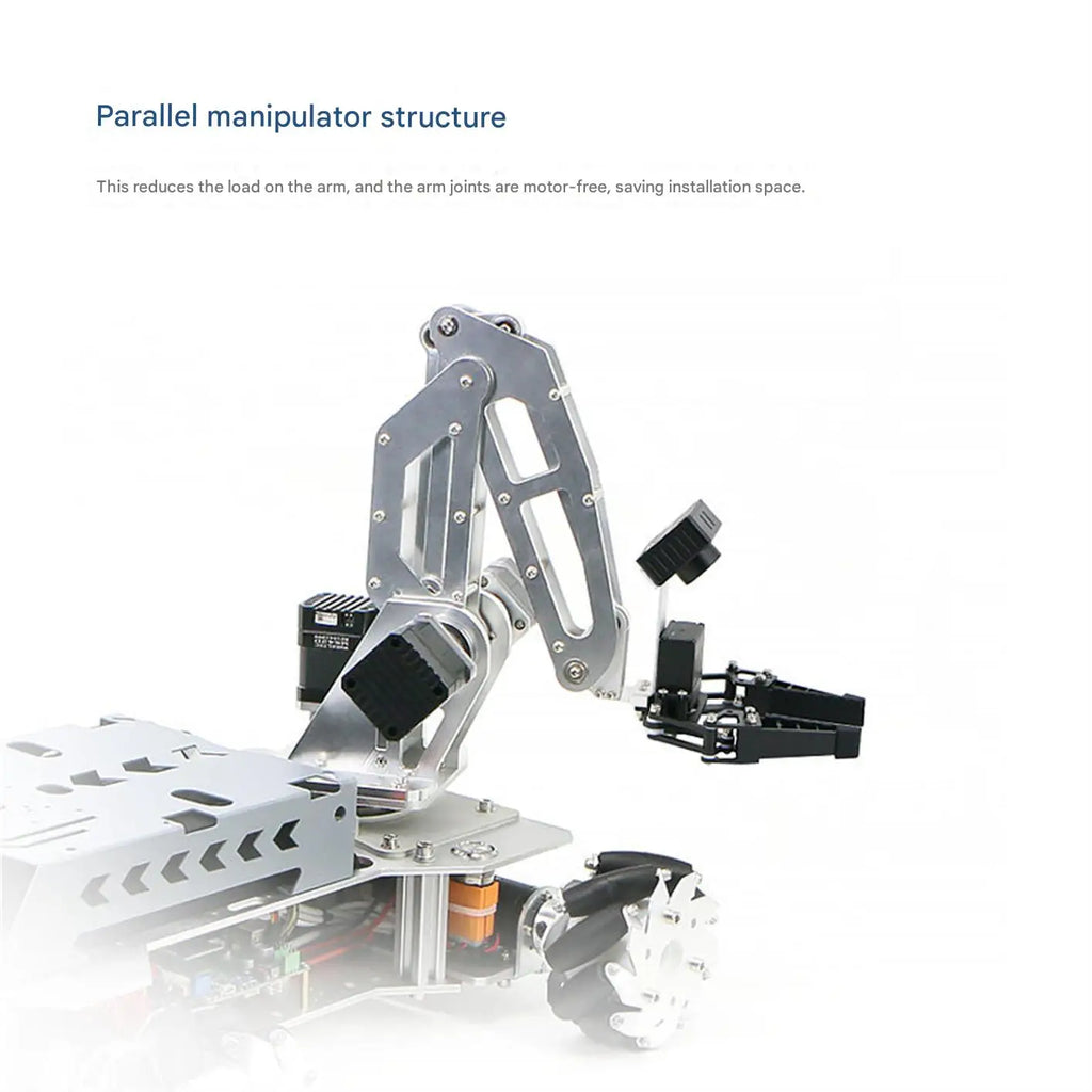 WHEELTEC R550A PLUS ROS Research Robot with Robotic Arm, LiDAR Mapping and Navigation