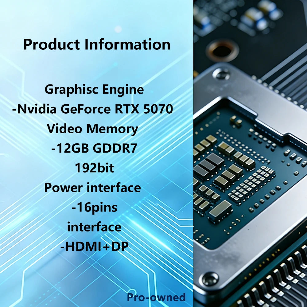 MSI NVIDIA RTX 5070 12GB GDDR7 placa de vídeo RTX5070 12G GAMING TRIO OC gpu 192-bit PCI-E 5.0 HDMI DP 16pin for Desktop PC