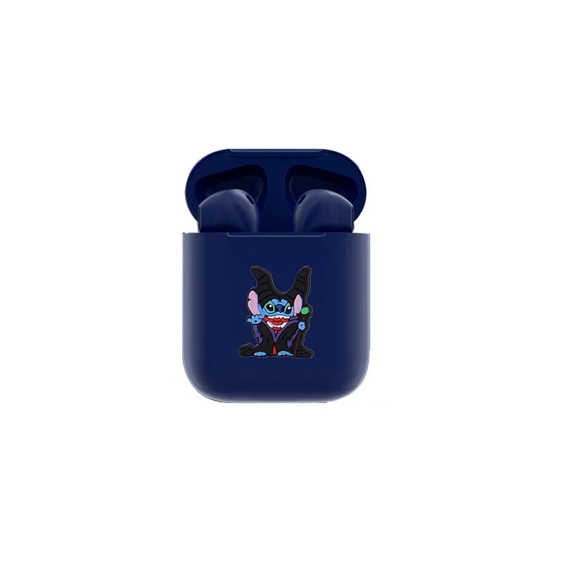 Disney's New TWS i12 Wireless Headphones Bluetooth Stitch 5.0 Headphones Matte Macaron Headphones with Microphone Handsfree
