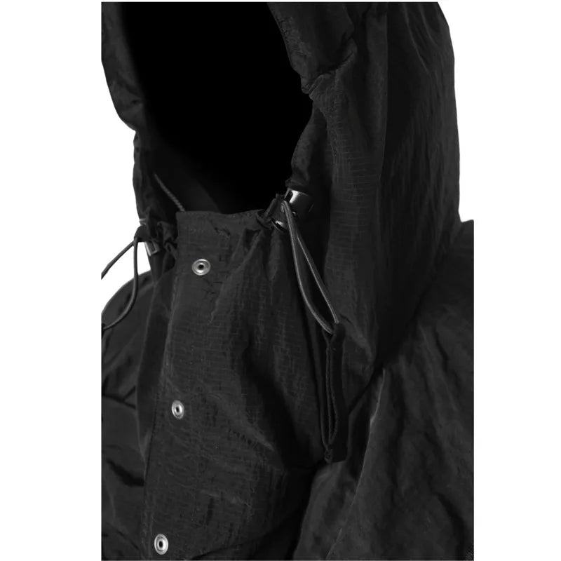 HKSH Summer New Men Dark Tide Youthful Original Design High Street Fashion Punk Pocket Hooded Chic Tie-Dye Loose Vest Ins HK5741