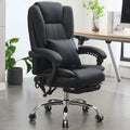 4-Point Kneading Heated Massage Office Chair with Footrest, UL & BIMA Certified, 500lbs Capacity, Suitable for Big & Tall, Leath